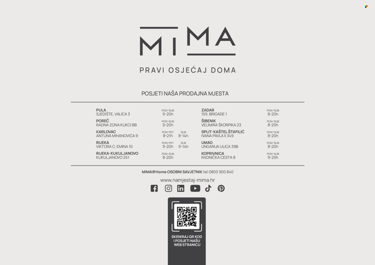 Namještaj Mima katalog