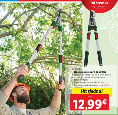 Teleskopske škare za grane