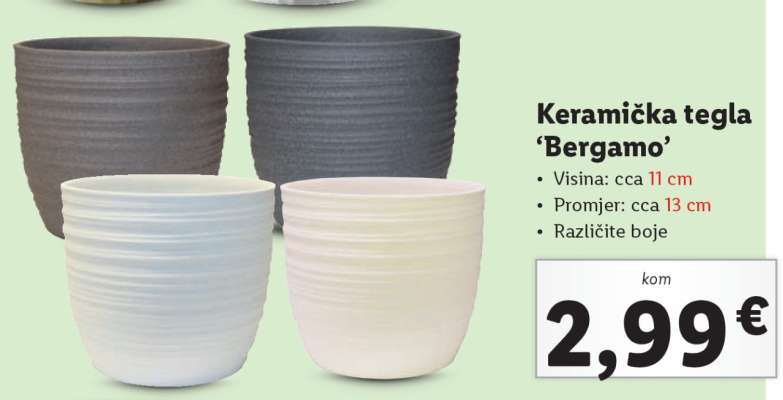 Keramička tegla 'Bergamo'