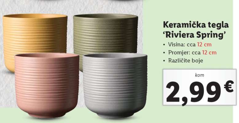Keramička tegla 'Riviera Spring'