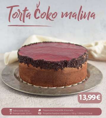 Torta Čoko malina