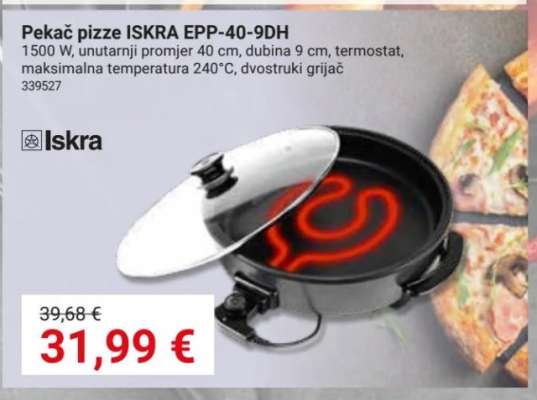 Pekač pizze ISKRA EPP-40-9DH