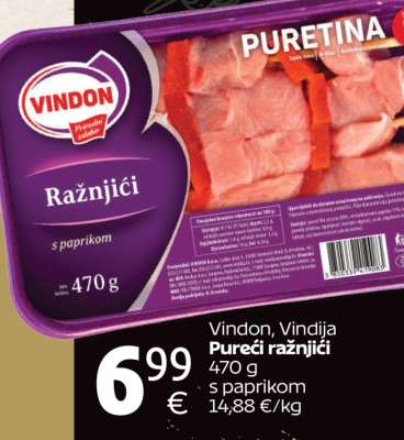 Vindon, Vindija Pureći ražnjići