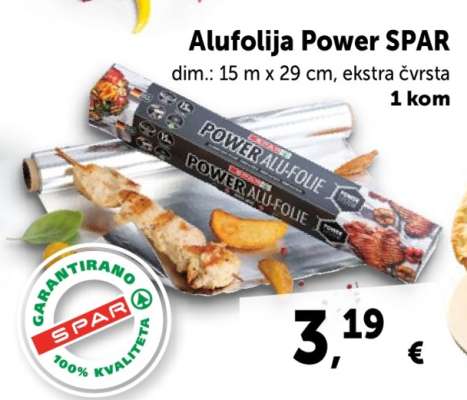 Alufolija Power SPAR