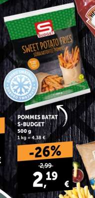Pommes batat S-BUDGET