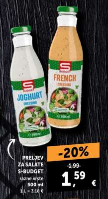 PRELJEV ZA SALATE S-BUDGET