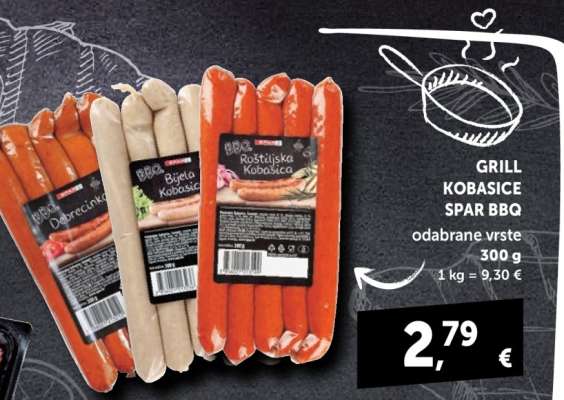 Grill kobasice SPAR BBQ