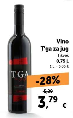 Vino T’ga za jug