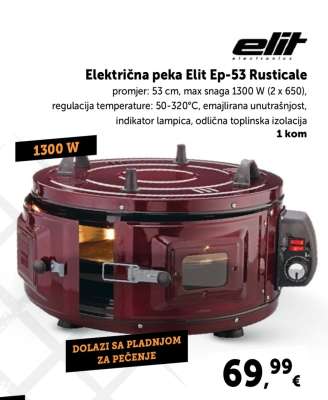 Električna peka Elit EP-53 Rusticale
