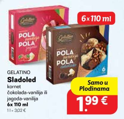 GELATINO Sladoled