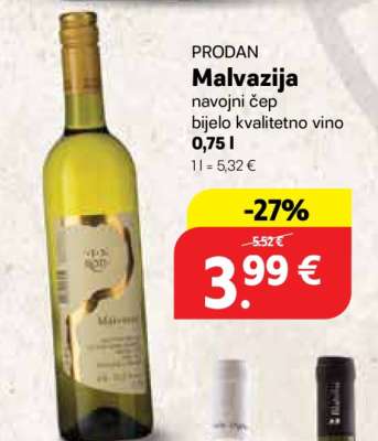 PRODAN Malvazija