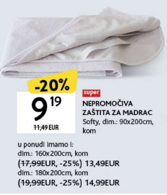 Nepromočiva zaštita za madrac