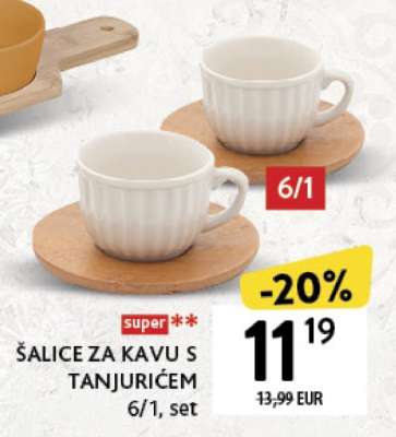 ŠALICE ZA KAVU S TANJURIĆEM