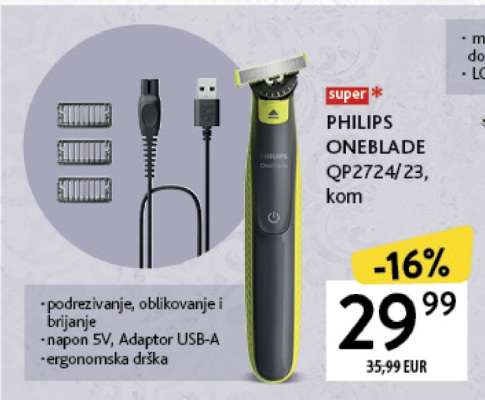 PHILIPS ONEBLADE QP2724/23 kom