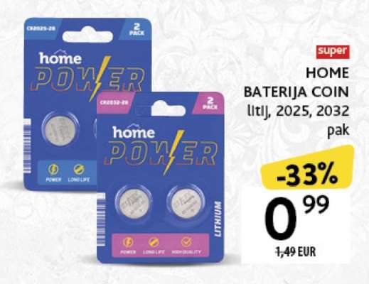 HOME BATERIJA COIN