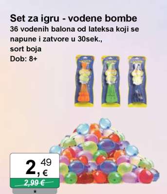 Set za igru - vodene bombe