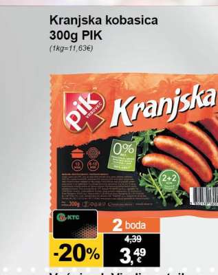 Kranjska kobasica 300g PIK