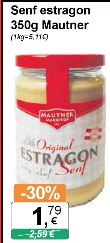 Senf estragon 350g Mautner