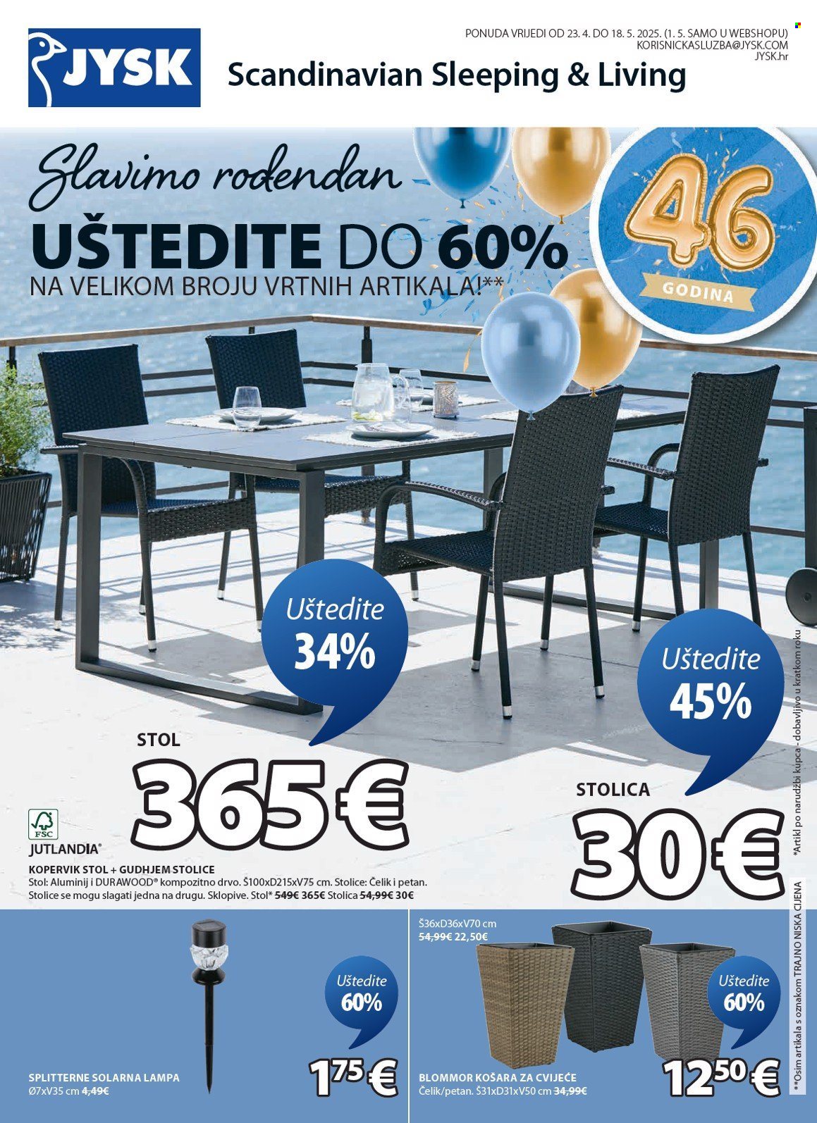 JYSK katalog - 23.04.2025. - 18.05.2025.