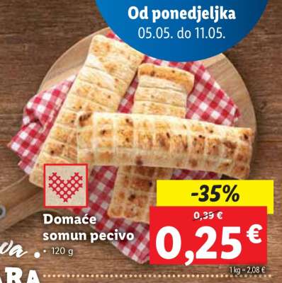 Domaće somun pecivo