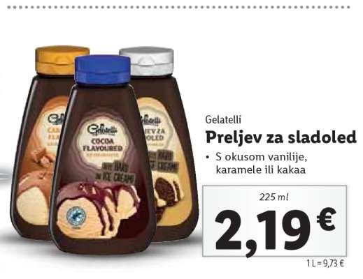 Preljev za sladoled