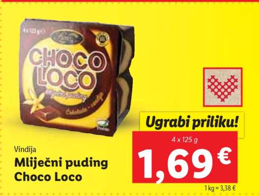 Mliječni puding Choco Loco