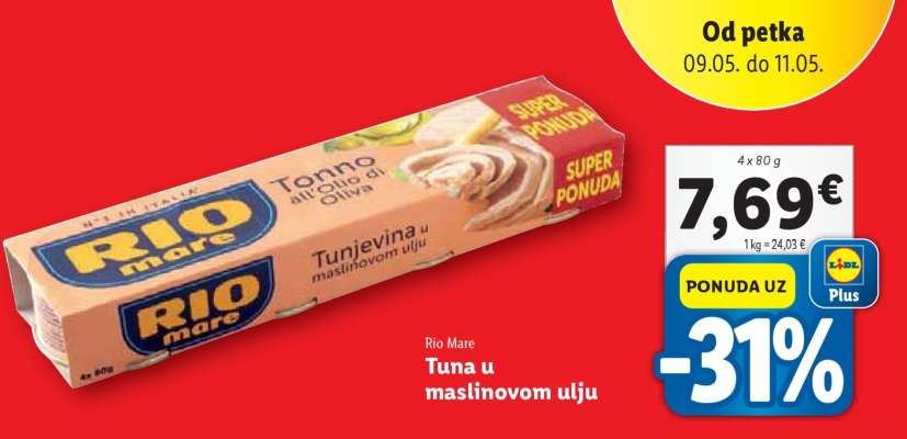 TUNA U MASLINOVOM ULJU