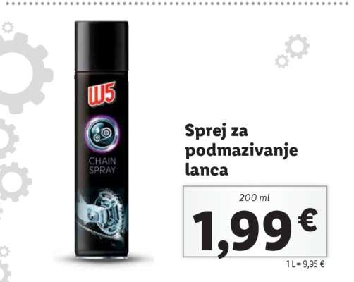 Sprej za podmazivanje lanca