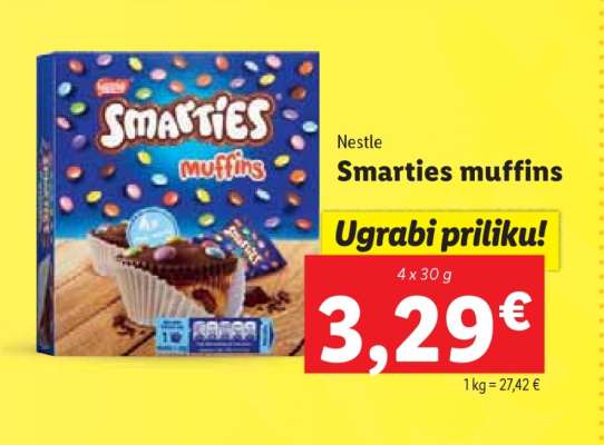 Smarties muffins