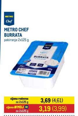 METRO CHEF BURRATA