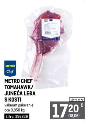 METRO Chef Tomahawk/Juneća leđa s kosti