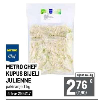 METRO CHEF KUPUS BIJELI JULIENNE