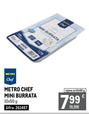 METRO CHEF MINI BURRATA