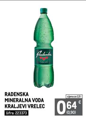 RADENSKA MINERALNA VODA KRALJEVI VRELEC
