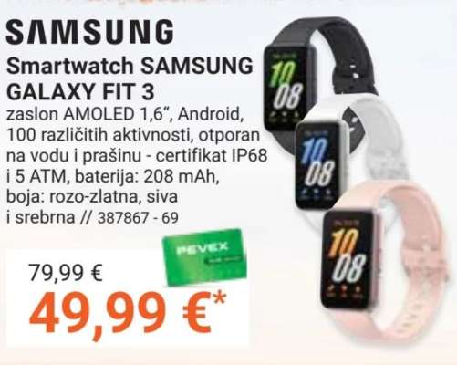 Smartwatch SAMSUNG GALAXY FIT 3