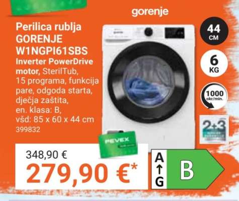 Perilica rublja GORENJE W1NGPI61SBS