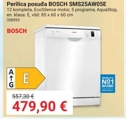 Perilica posuđa BOSCH SMS25AW05E