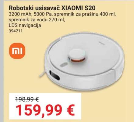 Robotski usisavač XIAOMI S20