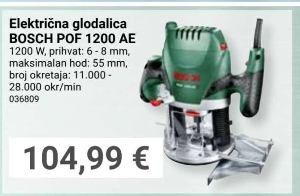 Električna glodalica BOSCH POF 1200 AE