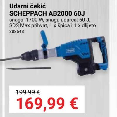 Udarni čekić SCHEPPACH AB2000 60J