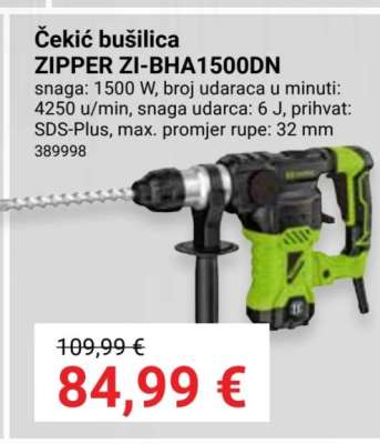 Čekić bušilica ZIPPER ZI-BHA1500DN