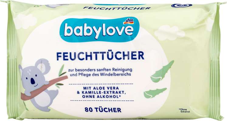 babylove Vlažne maramice s aloe verom i kamilicom