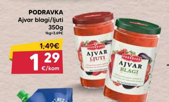 PODRAVKA AJVAR blagi ljuti 350g