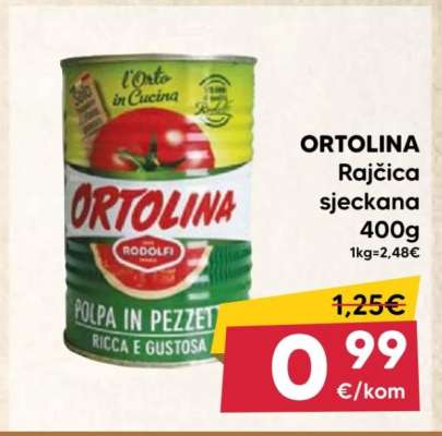 ORTOLINA Rajčica sjeckana 400g