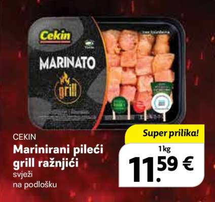 CEKIN Marinirani pileći grill ražnjići