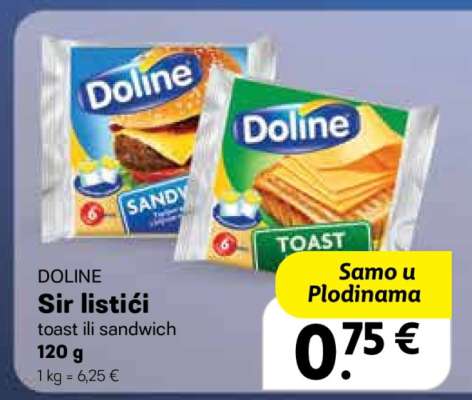 DOLINE Sir listići