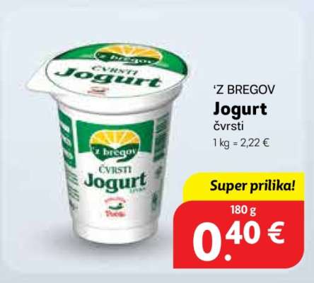 ‘Z BREGOV Jogurt čvrsti