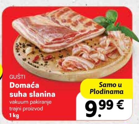 DOMAĆA SUHA SLANINA