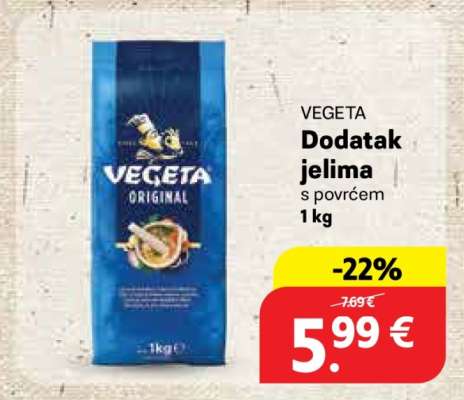 VEGETA Dodatak jelima s povrćem 1 kg