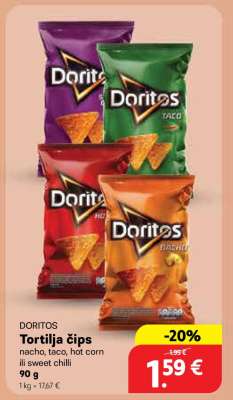 DORITOS Tortilja čips